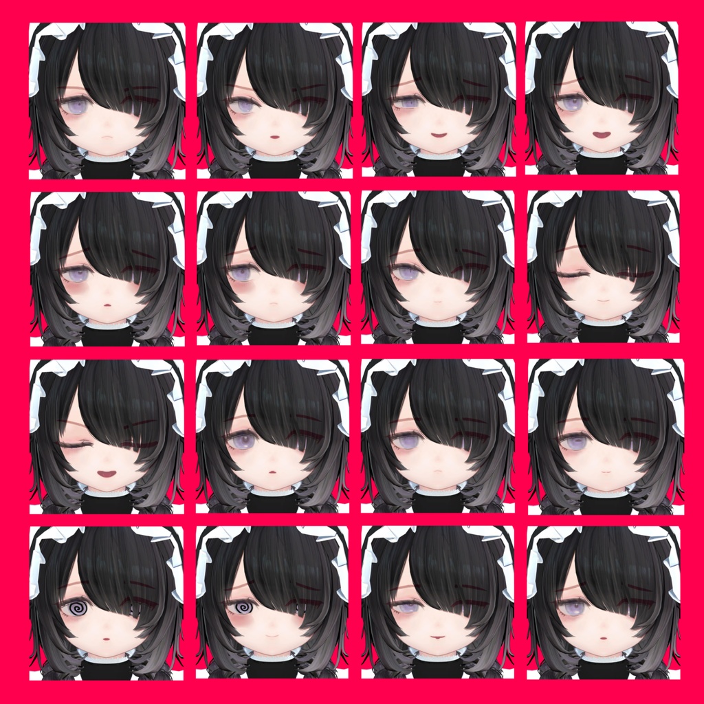 【灰羽悪魔】表情差分32種