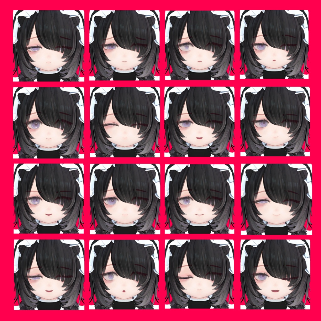 【灰羽悪魔】表情差分32種