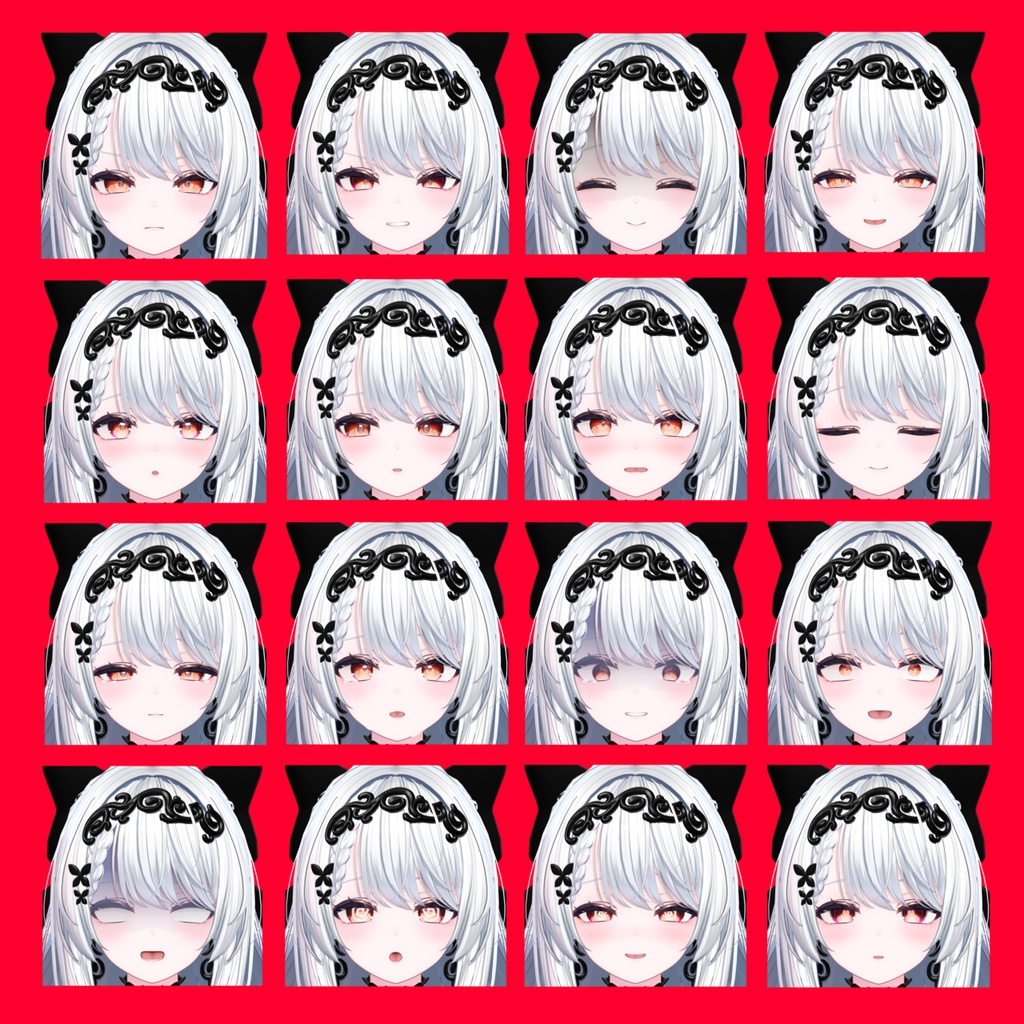 【カザリス】表情差分32種