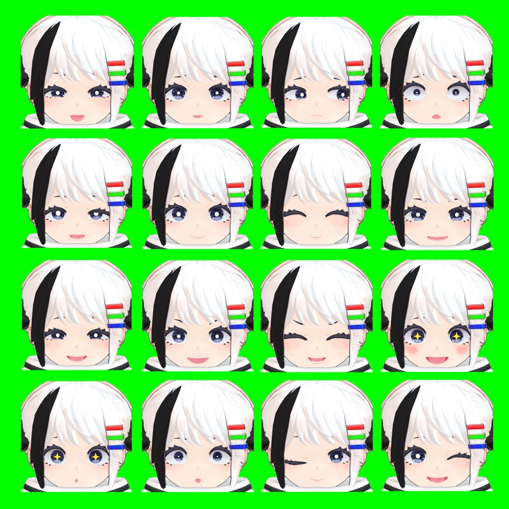 【モノチ】表情差分32種(無料5種)