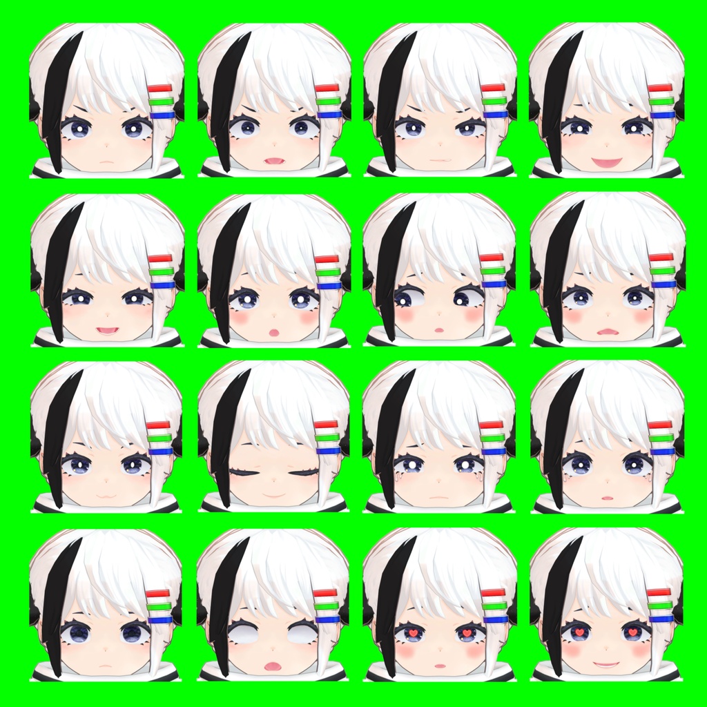 【モノチ】表情差分32種(無料5種)