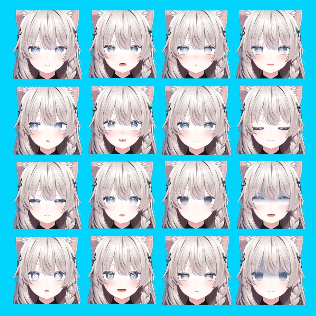 【しなの】表情差分32種(無料5種)