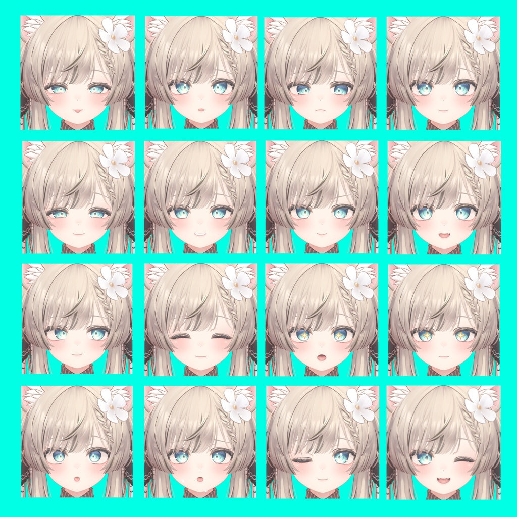 【マヌカ】表情差分32種(無料5種)