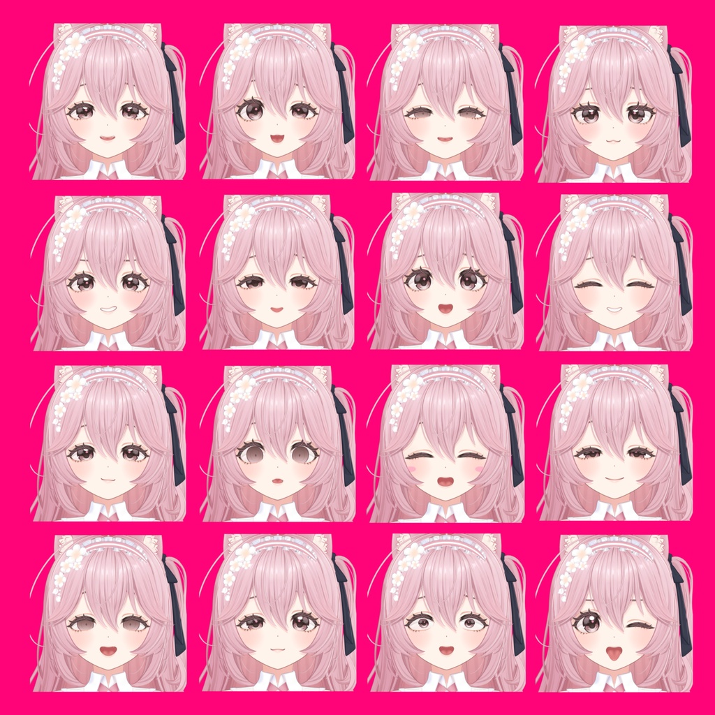 【リナシータ】煽り表情差分16種(無料3種)