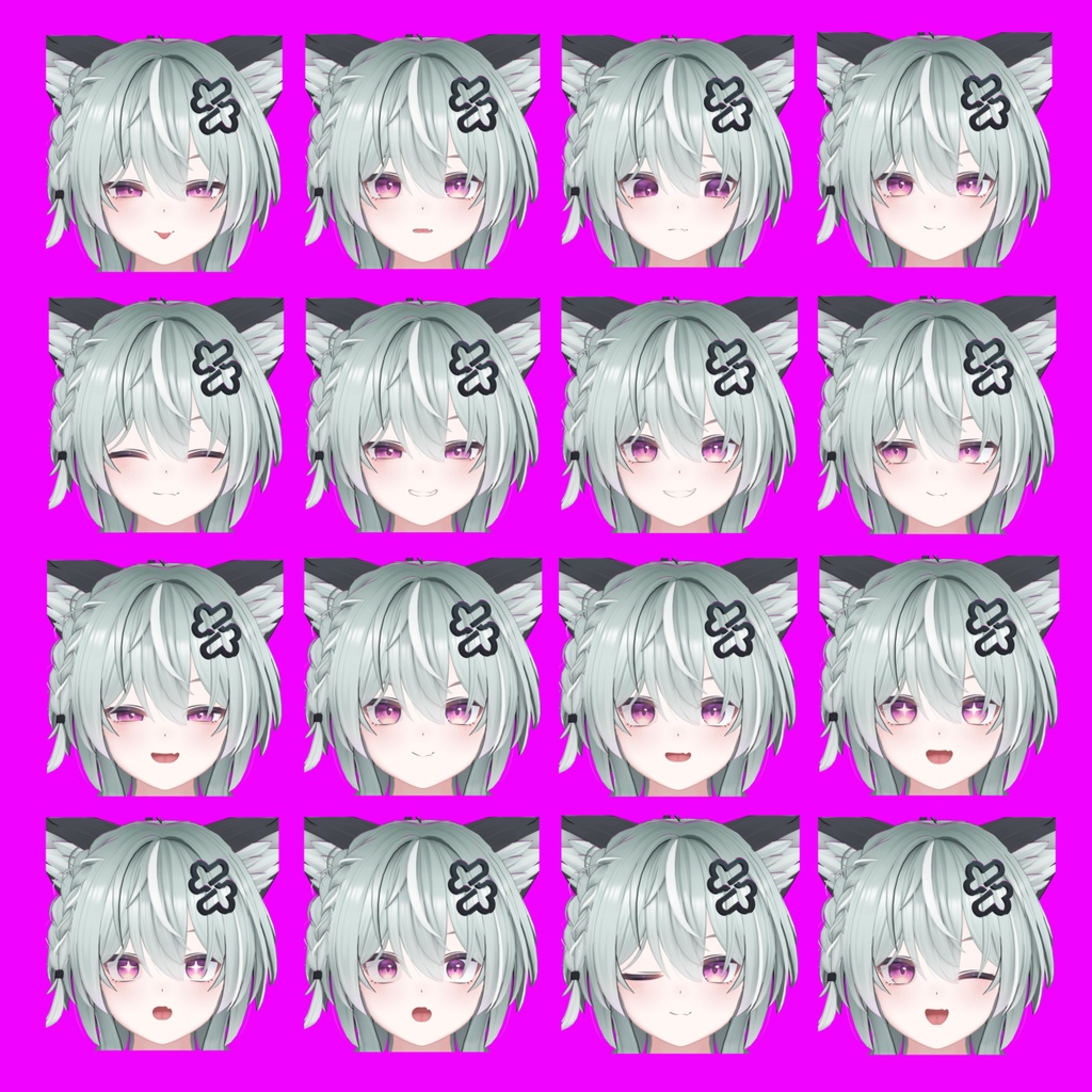 【キリサメ】表情差分32種(無料5種)