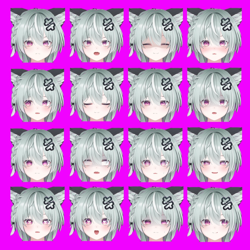 【キリサメ】表情差分32種(無料5種)