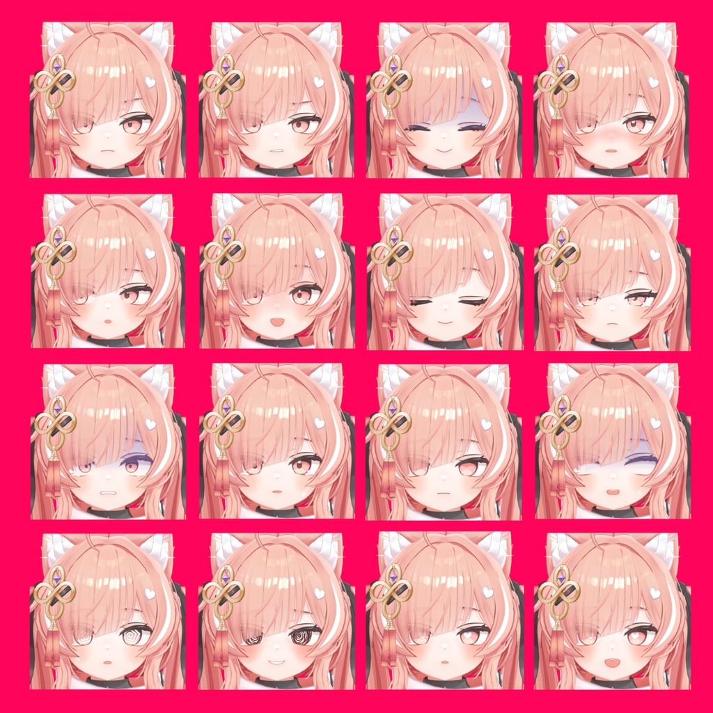 【イチゴ】表情差分32種(無料5種)
