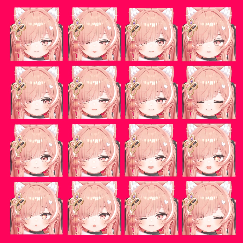 【イチゴ】表情差分32種(無料5種)