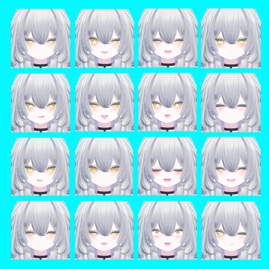 【ルルネ】煽り表情差分16種(無料3種)