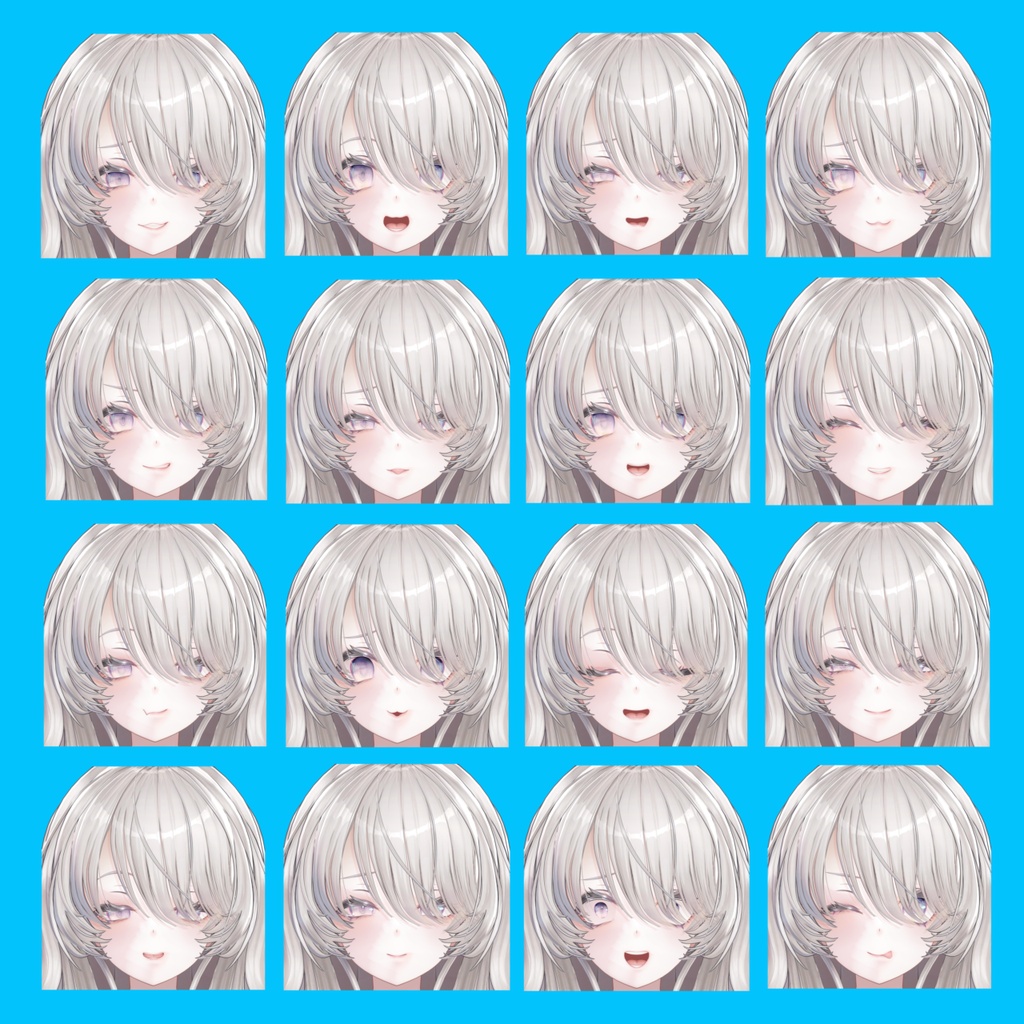 【ナナセ・ノワール】煽り表情差分16種(無料3種)