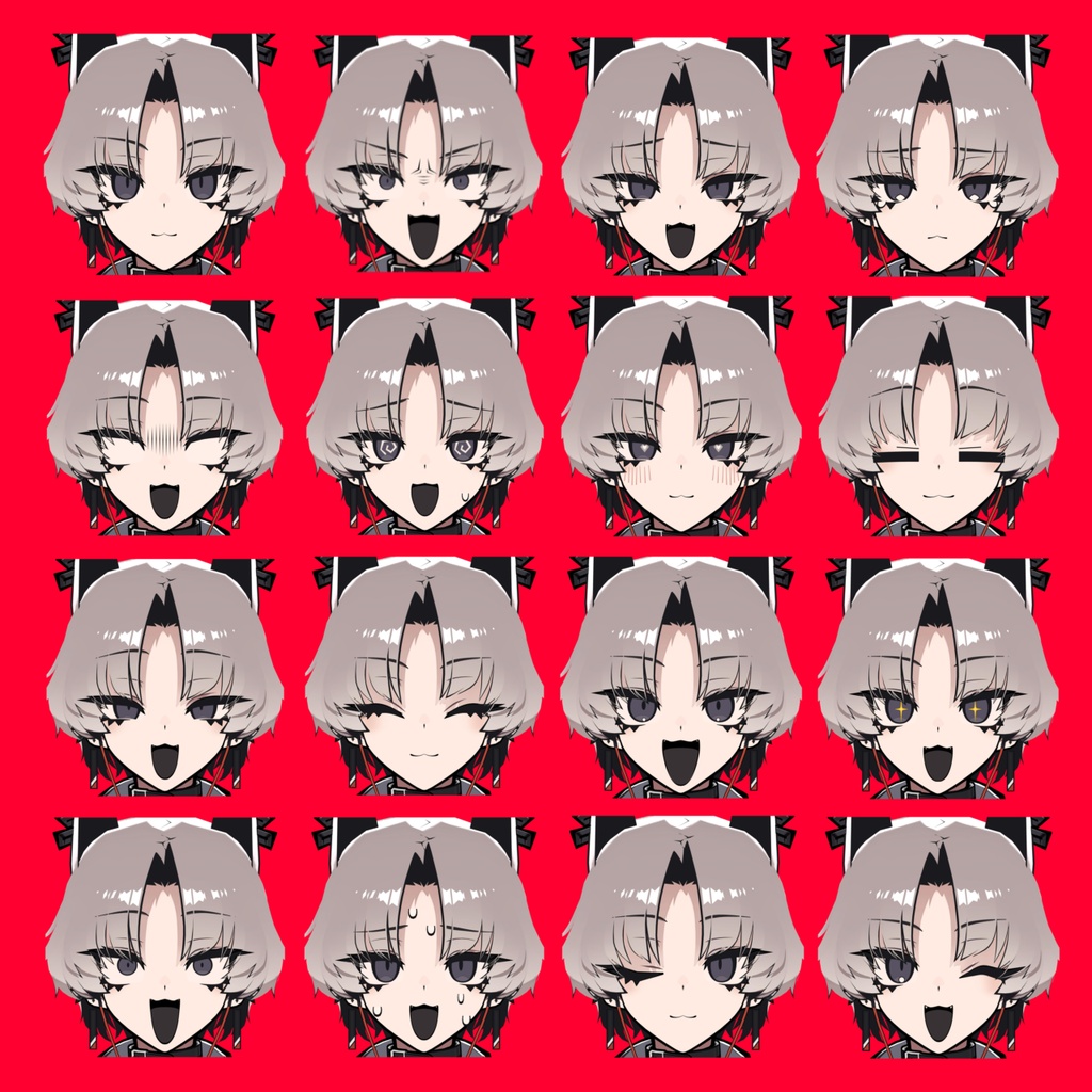 【SiuSiu】猫表情差分16種(無料3種)
