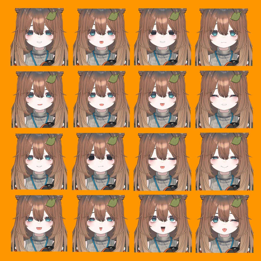 【こごみ】煽り表情差分16種(無料3種)