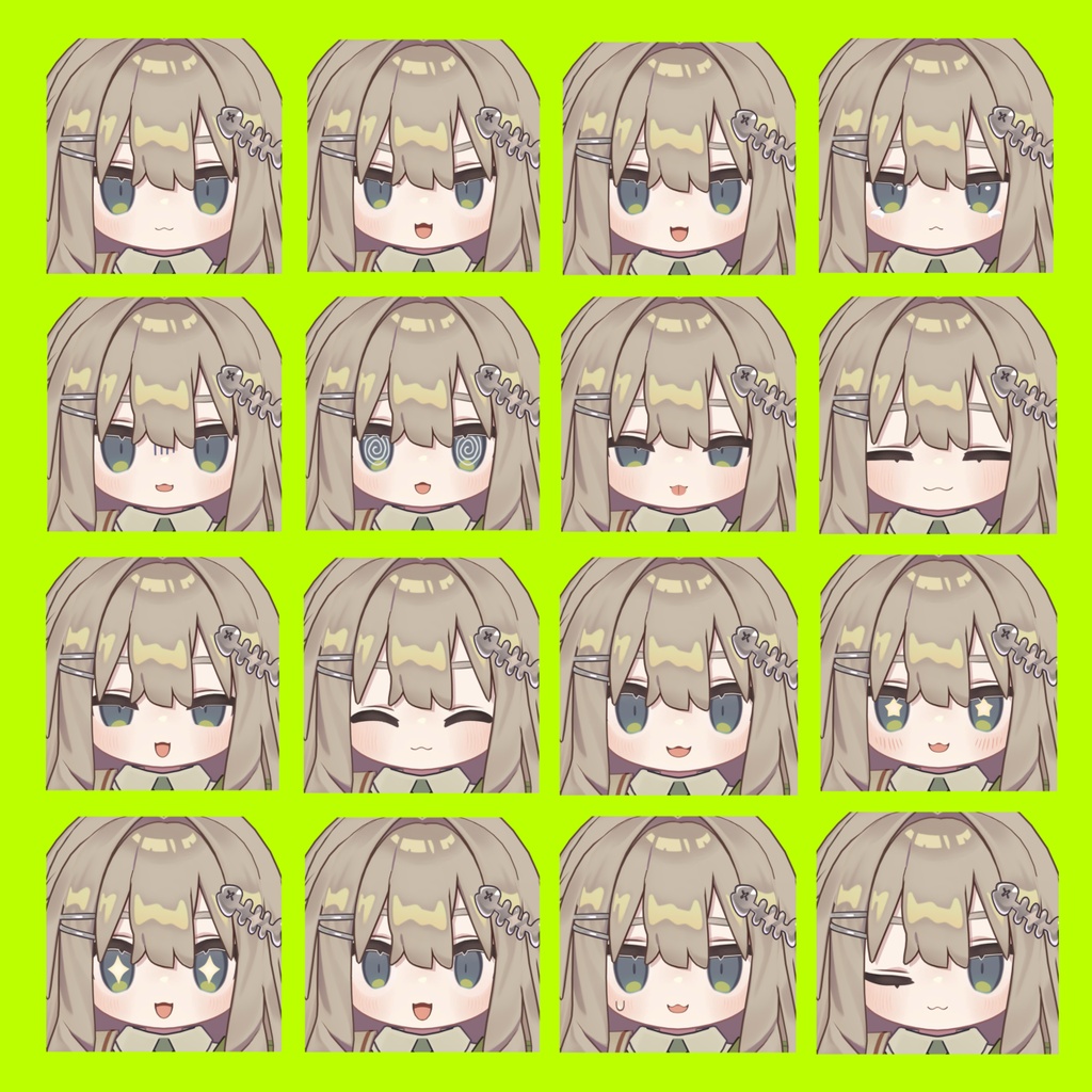 【キプフェル】猫表情差分16種(無料3種)