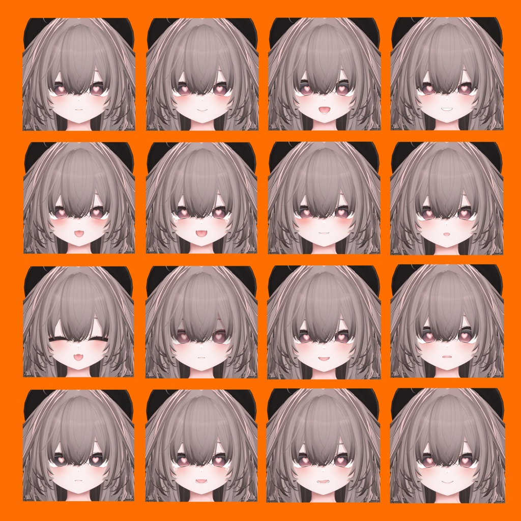 【輝夜】ヤンデレ表情差分16種(無料3種)