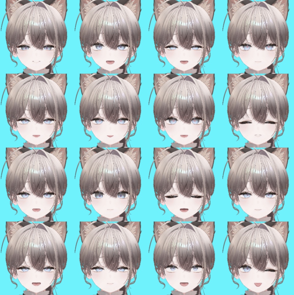 【ミシェラ】煽り表情差分16種(無料3種)