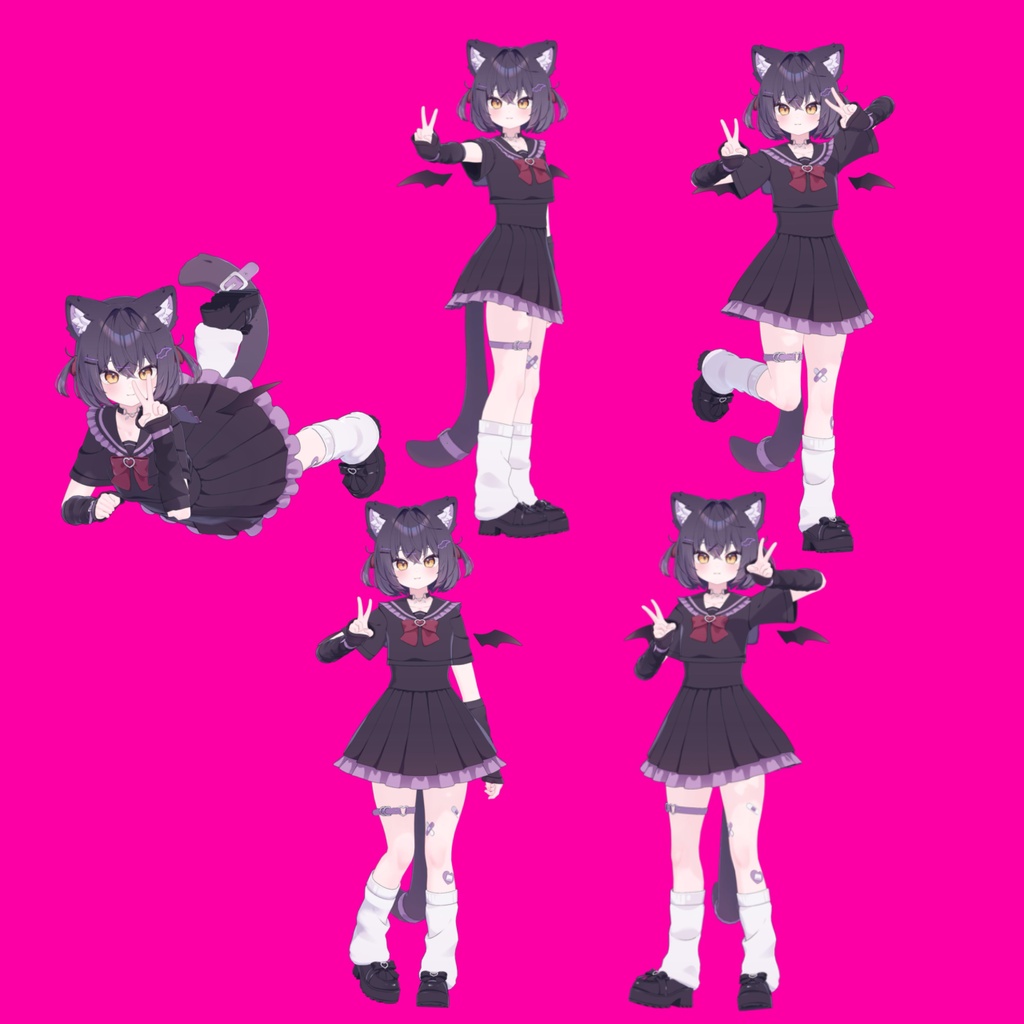 静止ピースポーズ25種(無料5種)