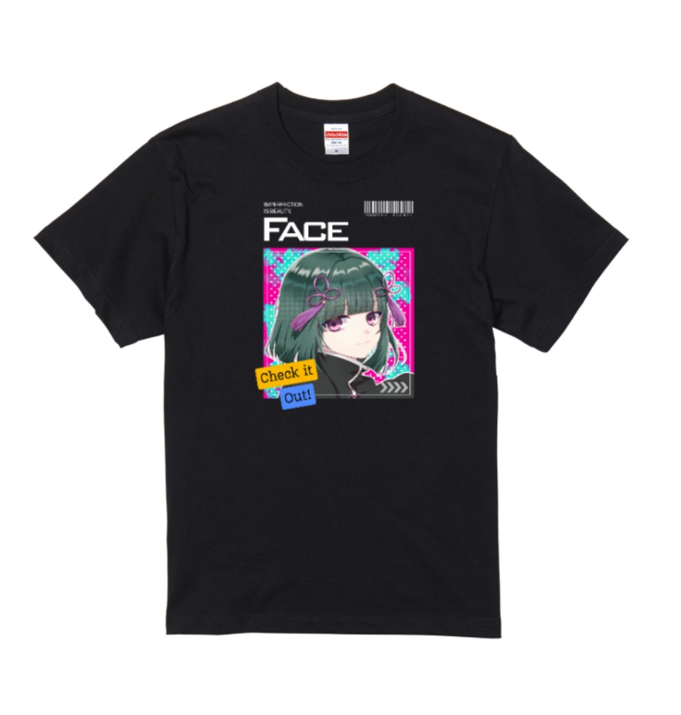オリジナルTシャツFACE_Black ver.