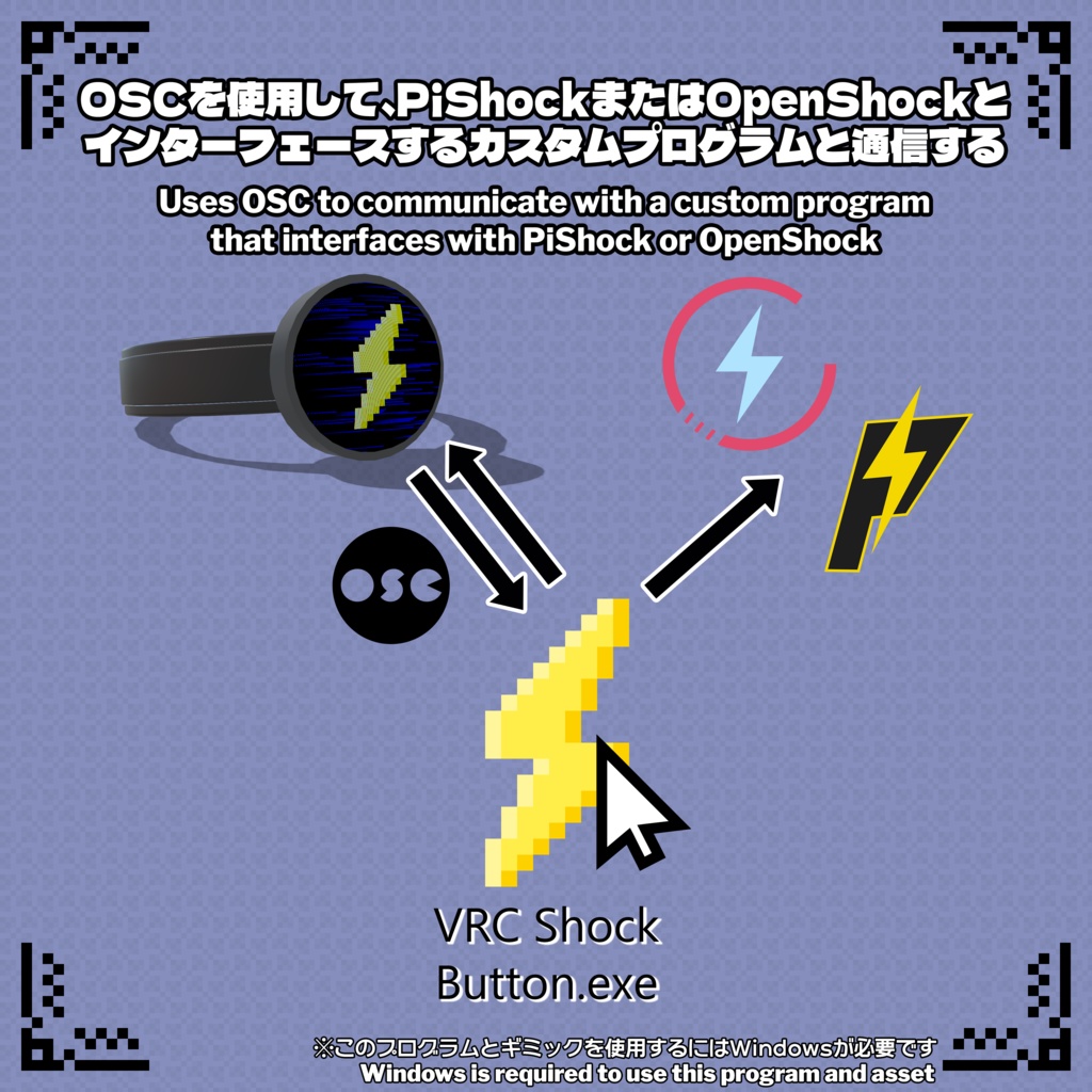 【VRChat】OSC Roulette Shock Button | OSC対応ルーレット感電ボタン / PiShock & OpenShock Compatible