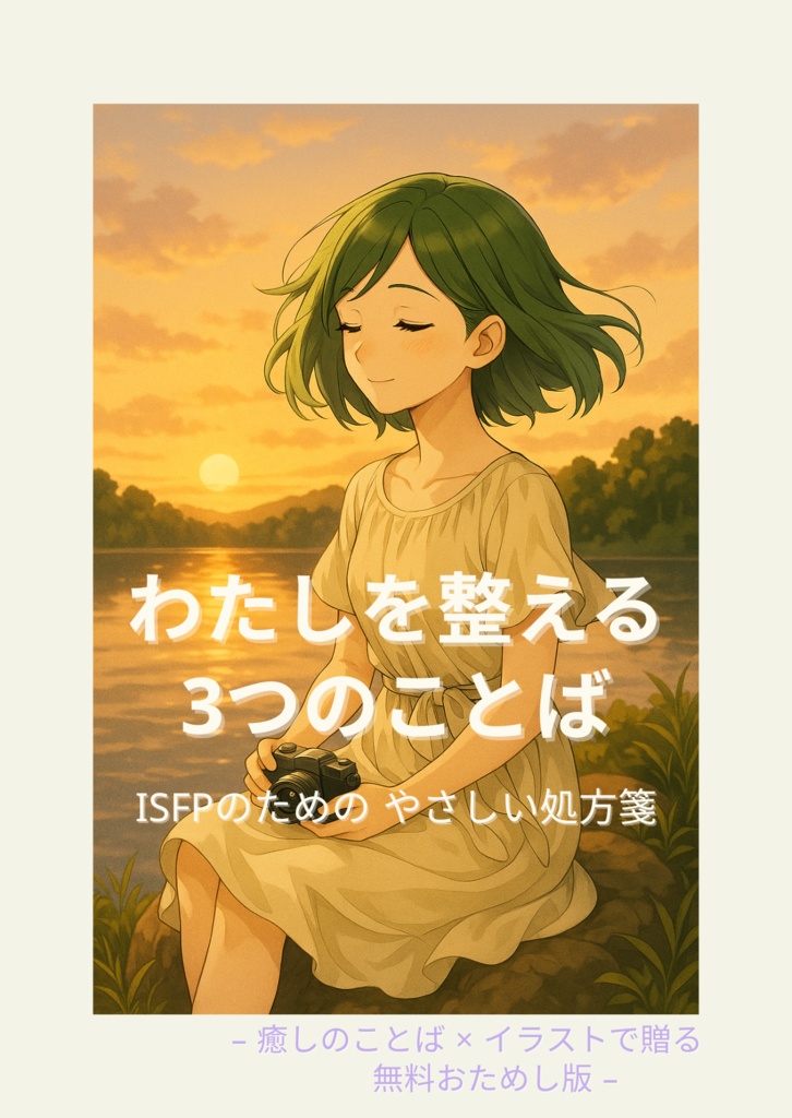 わたしを整える3つのことば【ISFPのための癒しZINE・無料版】