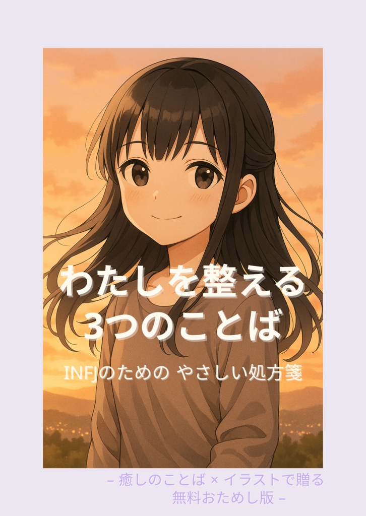 わたしを整える3つのことば【INFJのための癒しZINE・無料版】