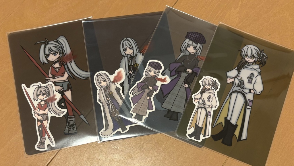 ポストカードとステッカーセット