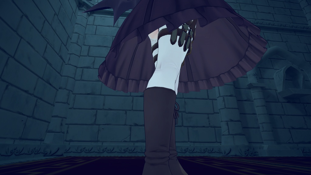 【サタリナ族のメイドさん向け】スローイングナイフとホルスター