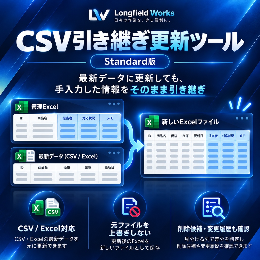 CSV引き継ぎ更新ツール  Standard版
