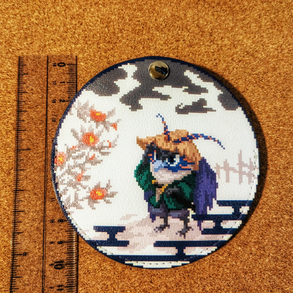 [Camera Lens Cap Holder]Camellia and the Rain Shadow (カメラレンズキャップホルダー『椿にからかぜ』)
