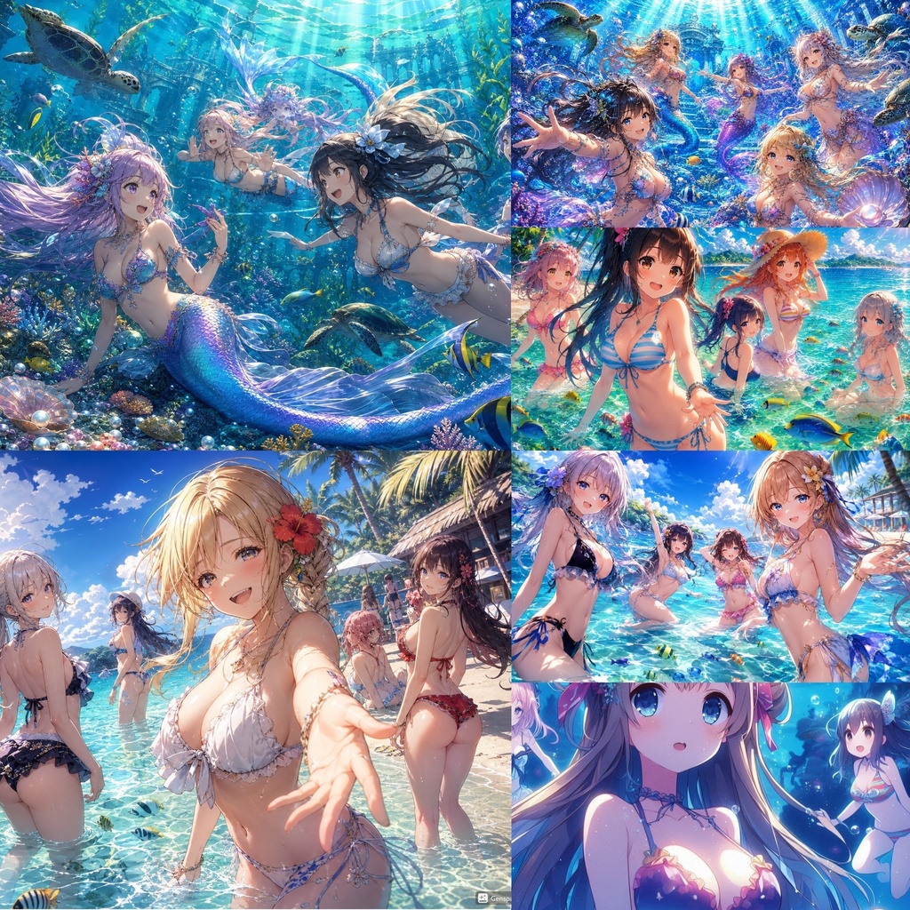 AI Bikini Girls Collection Vol.2-1 ~海中・人魚編~