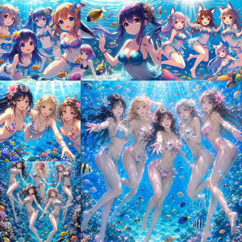 AI Bikini Girls Collection Vol.2-2 ~海中編~