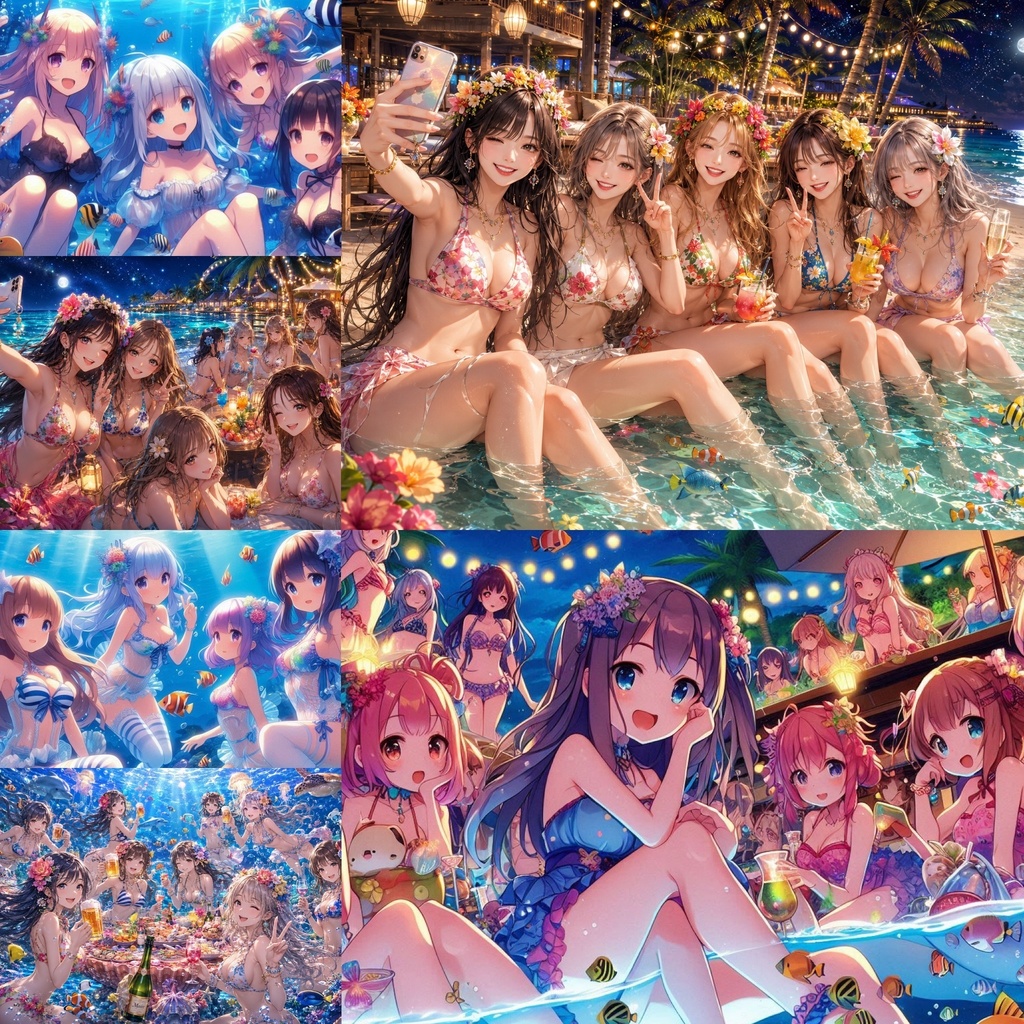 AI Bikini Girls Collection Vol.2-3 ~海中・宴編~