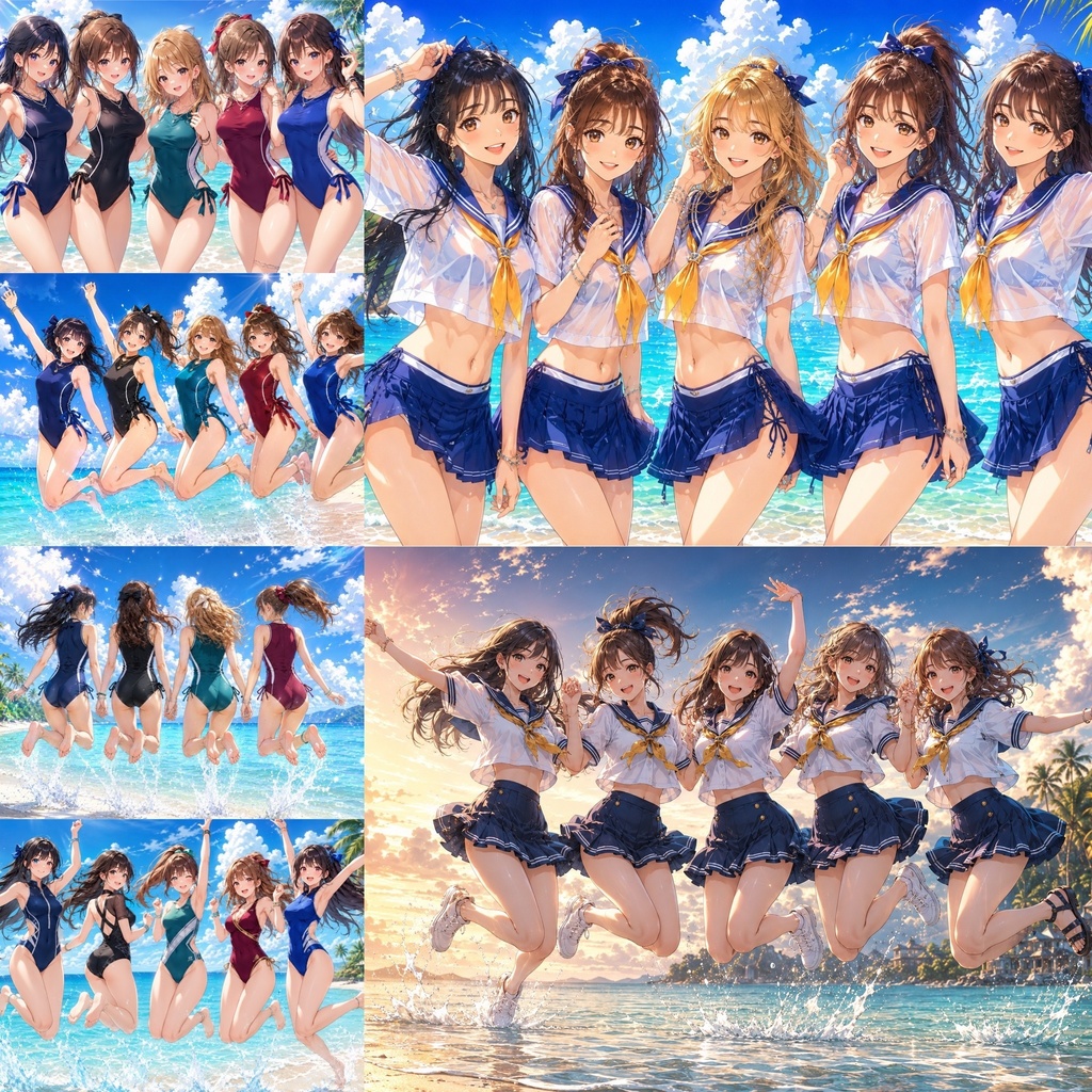 AI Bikini Girls Collection Vol.5 ~スクールオマージュ・サマービーチ編~