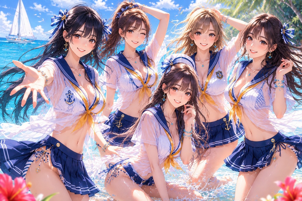 AI Bikini Girls Collection Vol.5 ～スクールオマージュ・サマービーチ編～