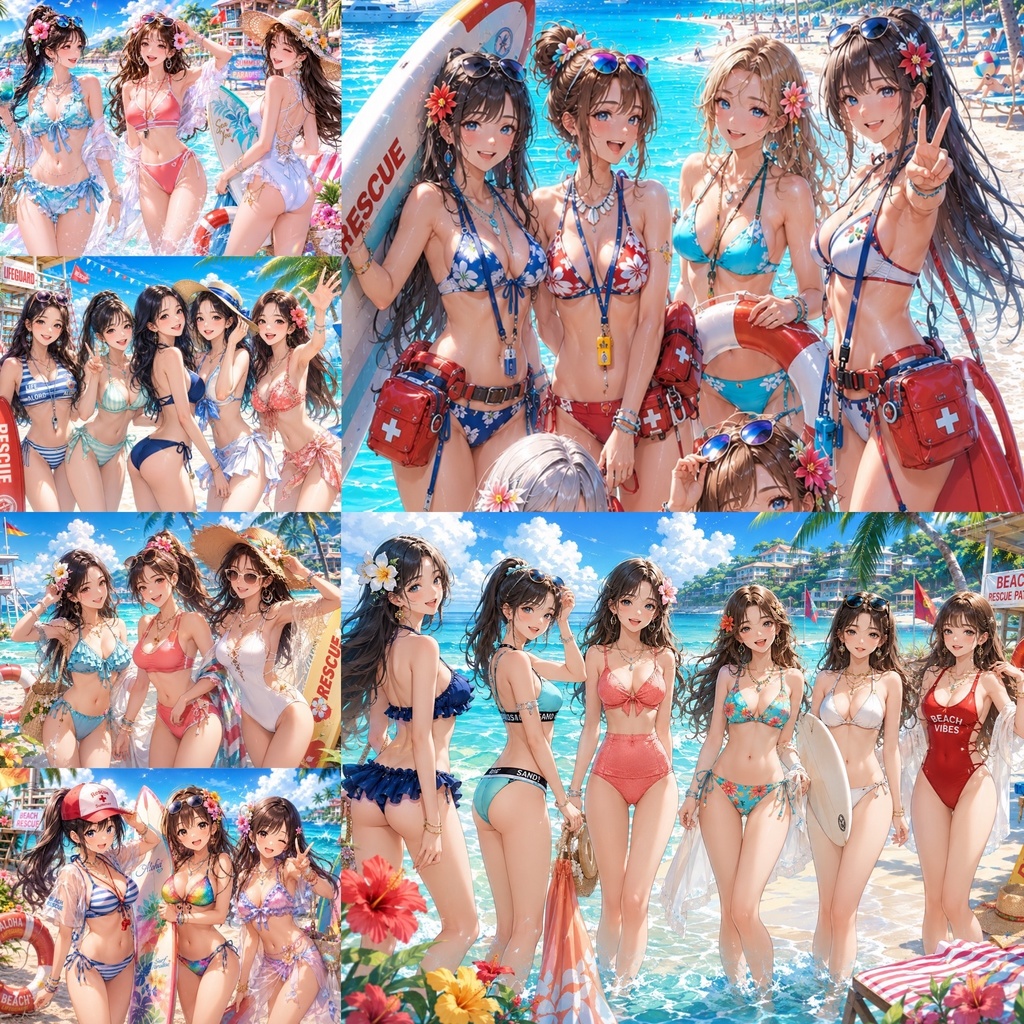 AI Bikini Girls Collection Vol.6 ~ライフセーバー・サマービーチ編~【前編】