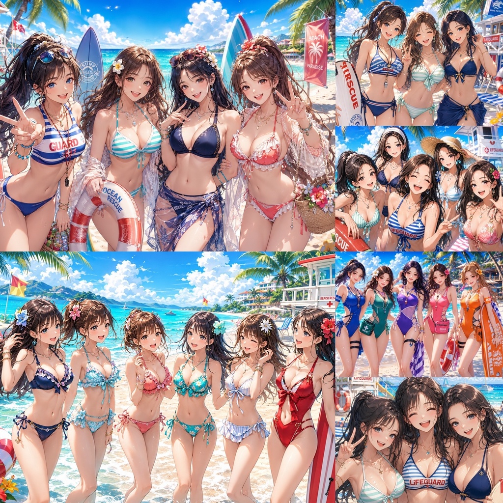AI Bikini Girls Collection Vol.6 ~ライフセーバー・サマービーチ編~【後編】