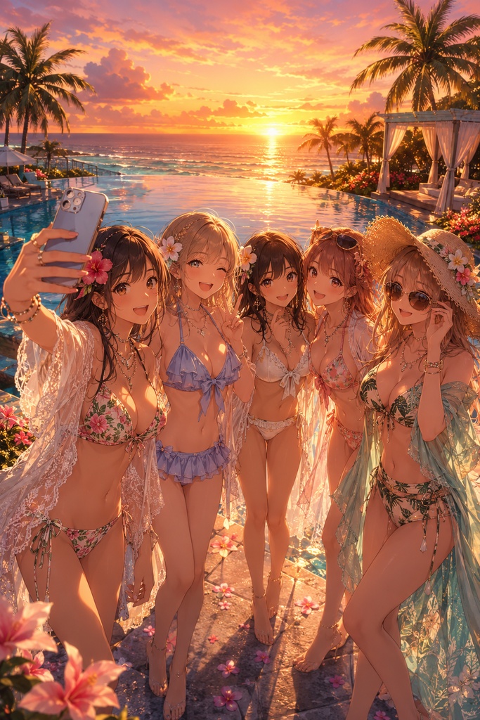 AI Pool Resort Girls Collection Vol.13-2 ~Night Pool & Rooftop Bar Edition~