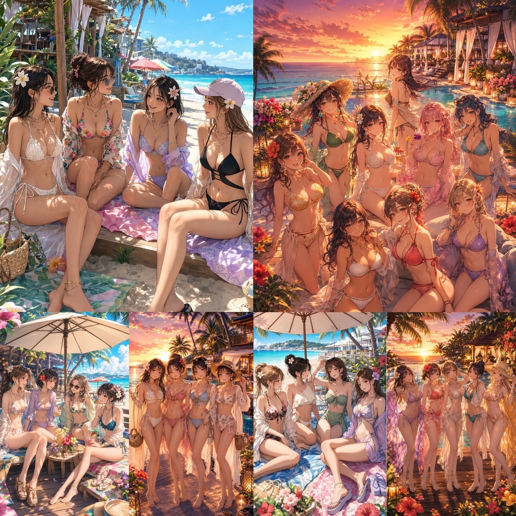 AI Pool Resort Girls Collection Vol.13-2 ~Night Pool & Rooftop Bar Edition~