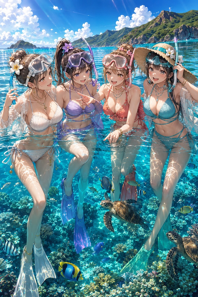 AI Bikini Girls Collection Vol.15-1 ～Snorkeling Adventure Edition～