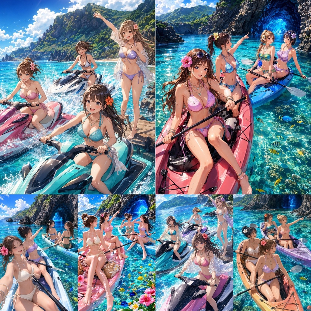 AI Bikini Girls Collection Vol.15-2 ~Jet Ski & Sea Kayak Adventure Edition~