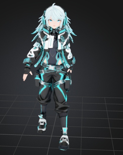 Anime Girl FBX to game or Vrm change