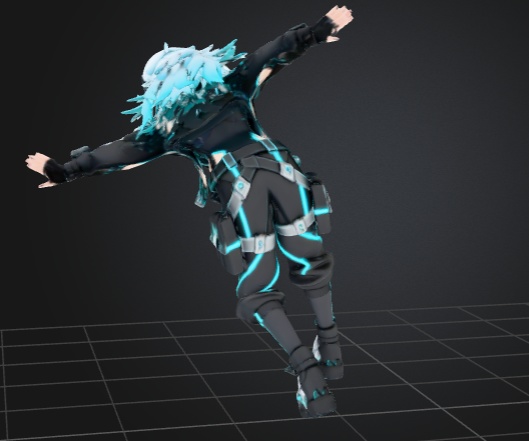 Anime Girl FBX to game or Vrm change