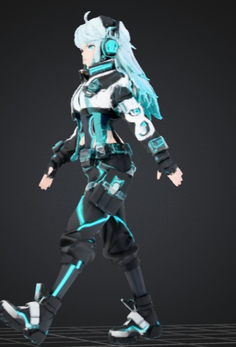 Anime Girl FBX to game or Vrm change