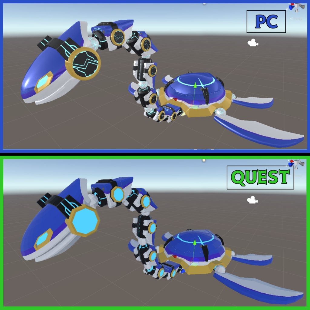 【オリジナル3Dモデル】『機械水竜プレシオン』