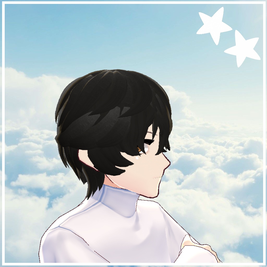 Male VROID Hair Preset / ショート男性ヘアー髪プリセット