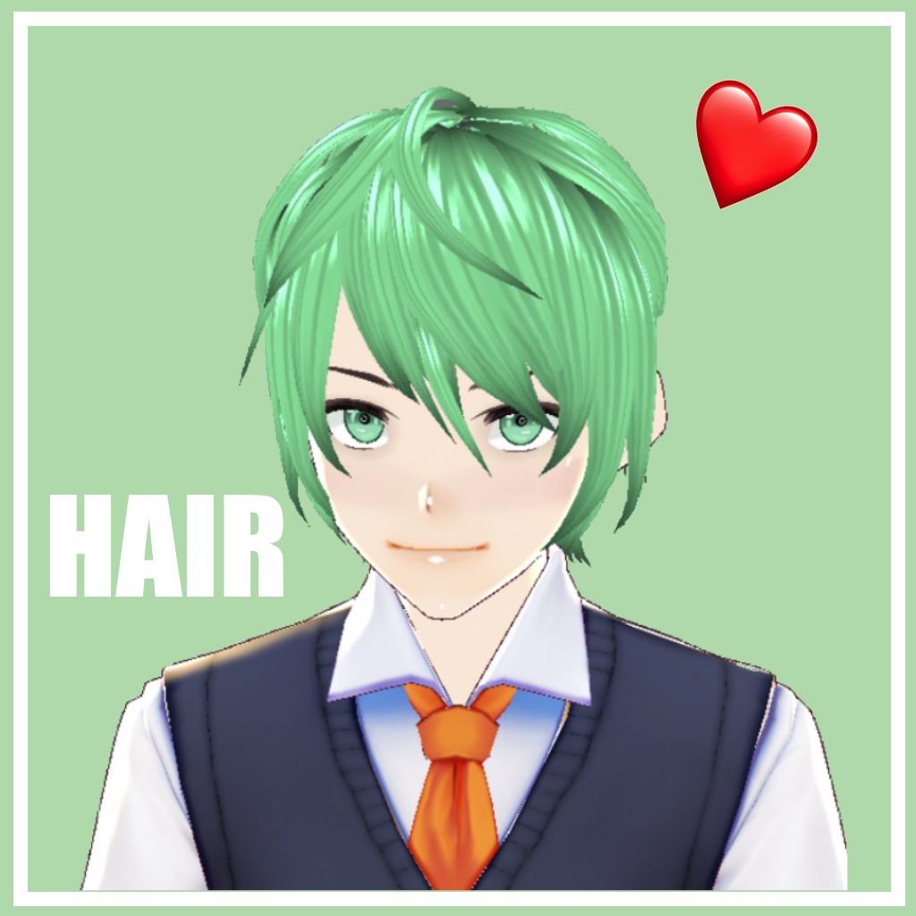 Male VROID Hair Preset / ショート男性ヘアー髪プリセット