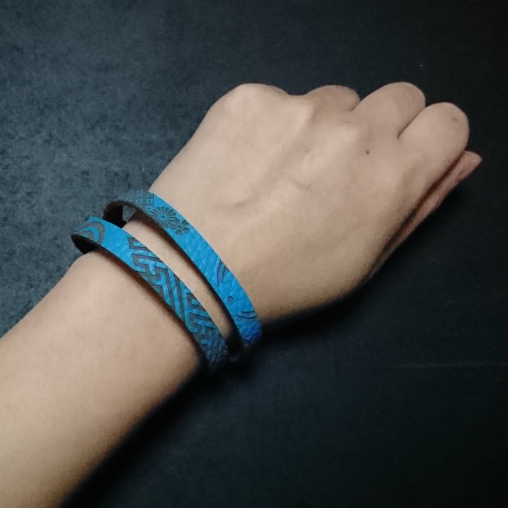 義 時間遡行軍本革二重ブレスレット