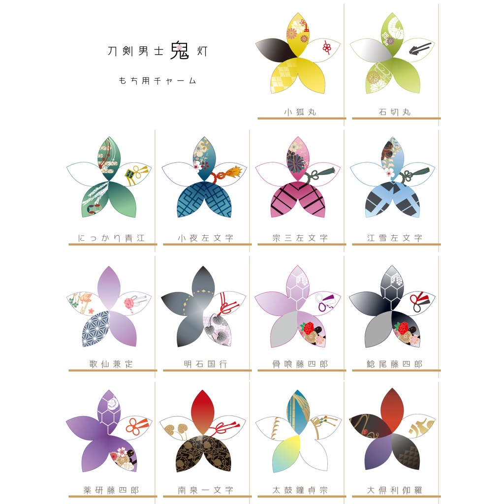 もちマス用 鬼灯チャーム -第二弾-