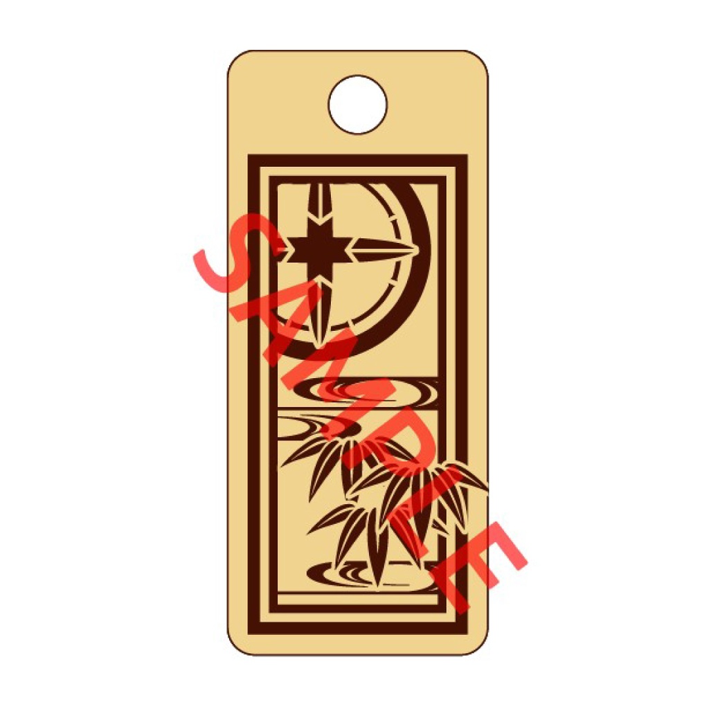 【予約頒布 12/12(金)19:00~12/14(日)23:59】木製千社札-参 san- 其の一