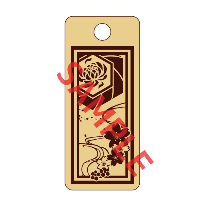 【予約頒布 12/12(金)19:00~12/14(日)23:59】木製千社札-参 san- 其の二