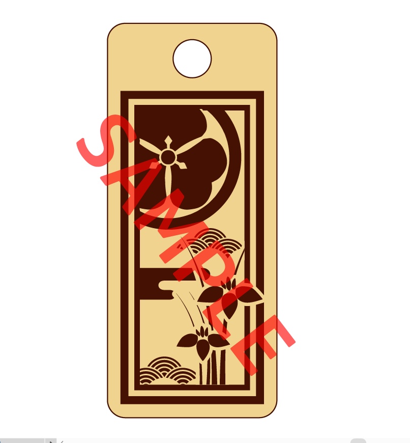 【予約頒布 12/12(金)19:00~12/14(日)23:59】木製千社札-参 san- 其の二